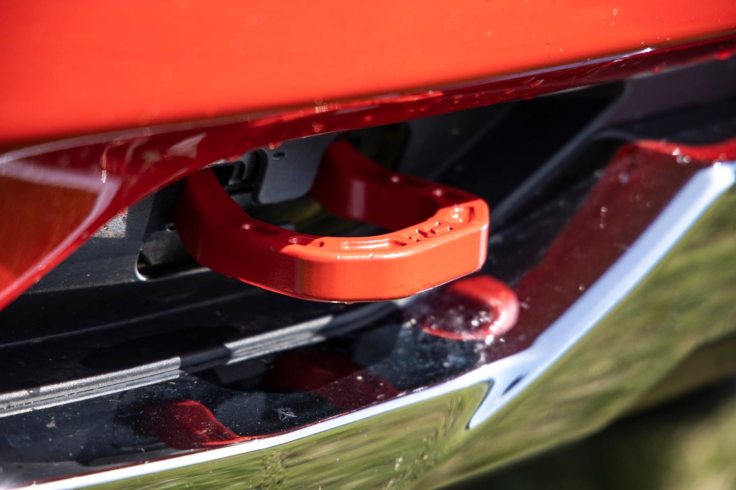 Tow Hooks Forged Red Chevy Silverado 1500 2WD/4WD (2014-2018 & Classic) Rough Country-5