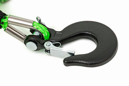 1/4 Inch Synthetic Rope 85 Feet Rated Up to 16,000 Lbs 3/8 Inch Includes Clevis Hook and Protective Sleeve UTV, ATV Rough Country-3