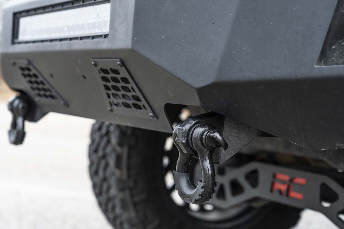 Rough Country Ford Tow Hook to Shackle Conversion Kit w/D-Ring & Rubber Isolators 09-20 F-150 Rough Country