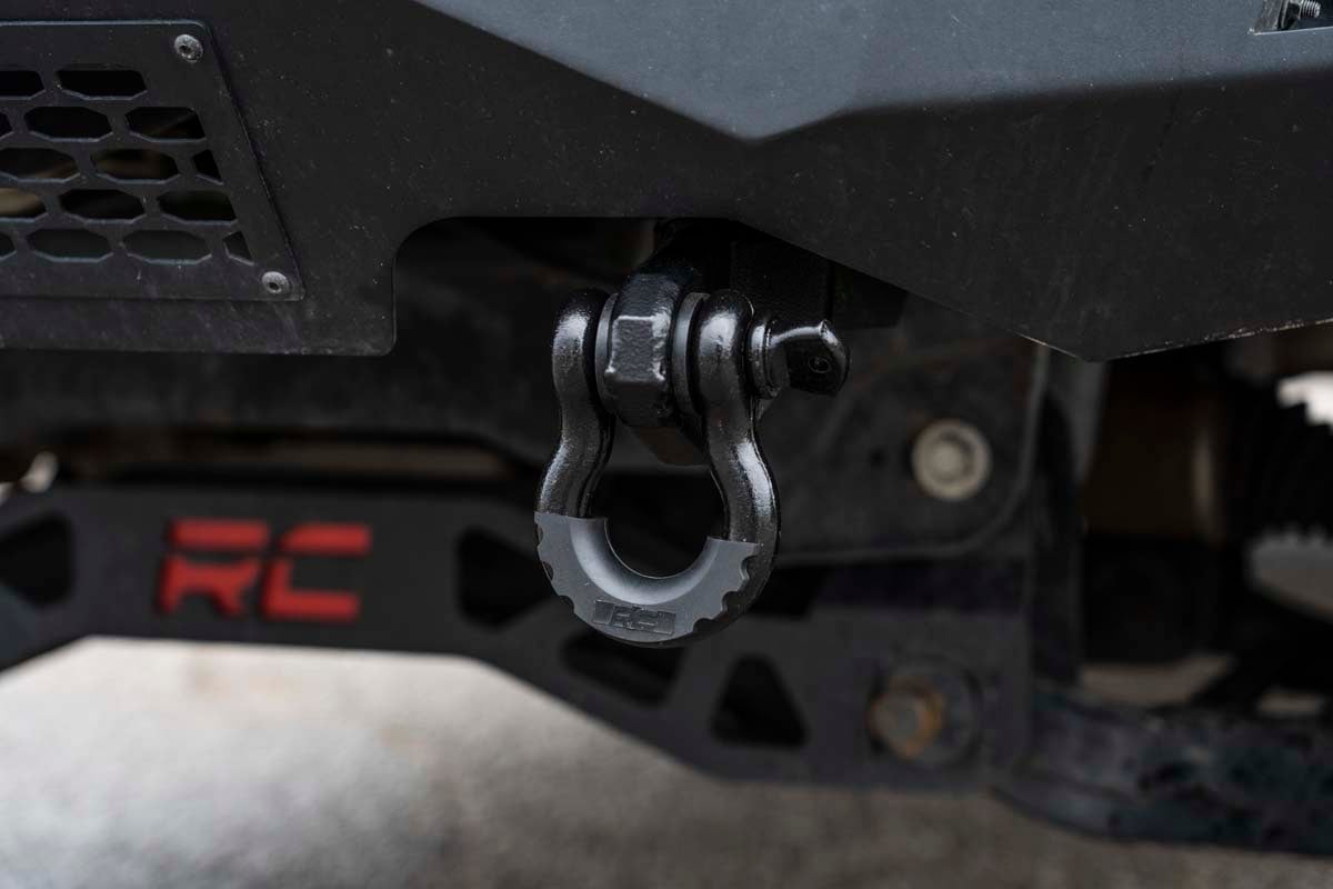 Tow Hook Brackets D-Ring Combo Ford F-150 2WD/4WD (2009-2025) Rough Country-1