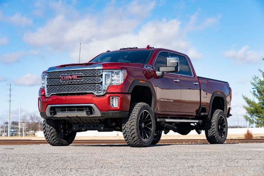 GMC Tow Hook to Shackle Conversion kit w/ D-Rings and Rubber Isolators 2020 2500 HD Rough Country-1