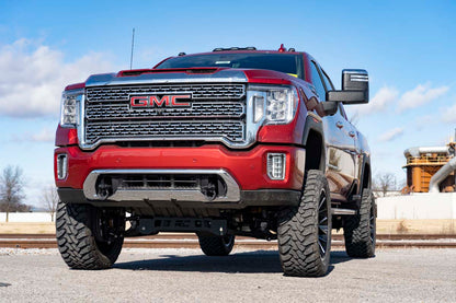 GMC Tow Hook to Shackle Conversion kit w/ D-Rings and Rubber Isolators 2020 2500 HD Rough Country-3