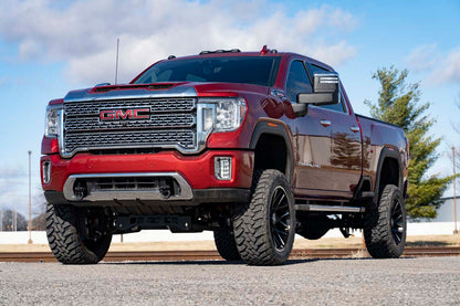 GMC Tow Hook to Shackle Conversion kit w/ D-Rings and Rubber Isolators 2020 2500 HD Rough Country-4