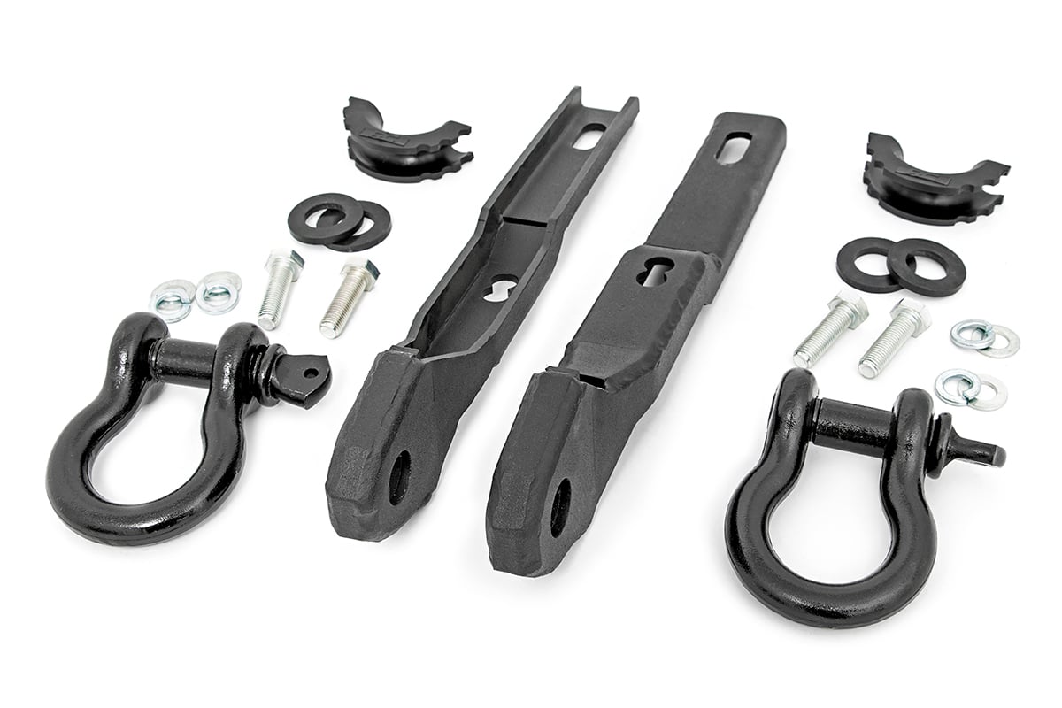 Tow Hook Brackets D-Ring Combo Nissan Titan 2WD/4WD (2017-2024) Rough Country