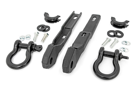 Tow Hook Brackets D-Ring Combo Nissan Titan 2WD/4WD (2017-2024) Rough Country