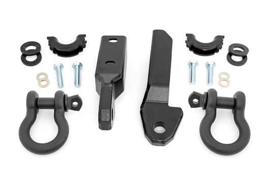Rough Country GM Tow Hook to Shackle Conversion Kit w/ D-Ring and Rubber Isolators (88-98 C1500/K1500) Rough Country