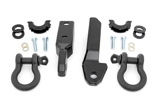 Tow Hook to Shackle Bracket D-Ring Combo Silverado/Sierra 1500 Truck & SUV (88-99) Rough Country