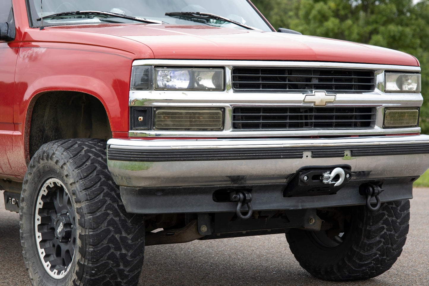 Tow Hook to Shackle Bracket D-Ring Combo Silverado/Sierra 1500 Truck & SUV (88-99) Rough Country-2