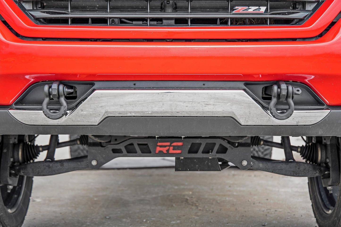 Tow Hook Brackets D-Ring Combo Chevy Silverado 1500 2WD/4WD (2014-2018 & Classic) Rough Country-2