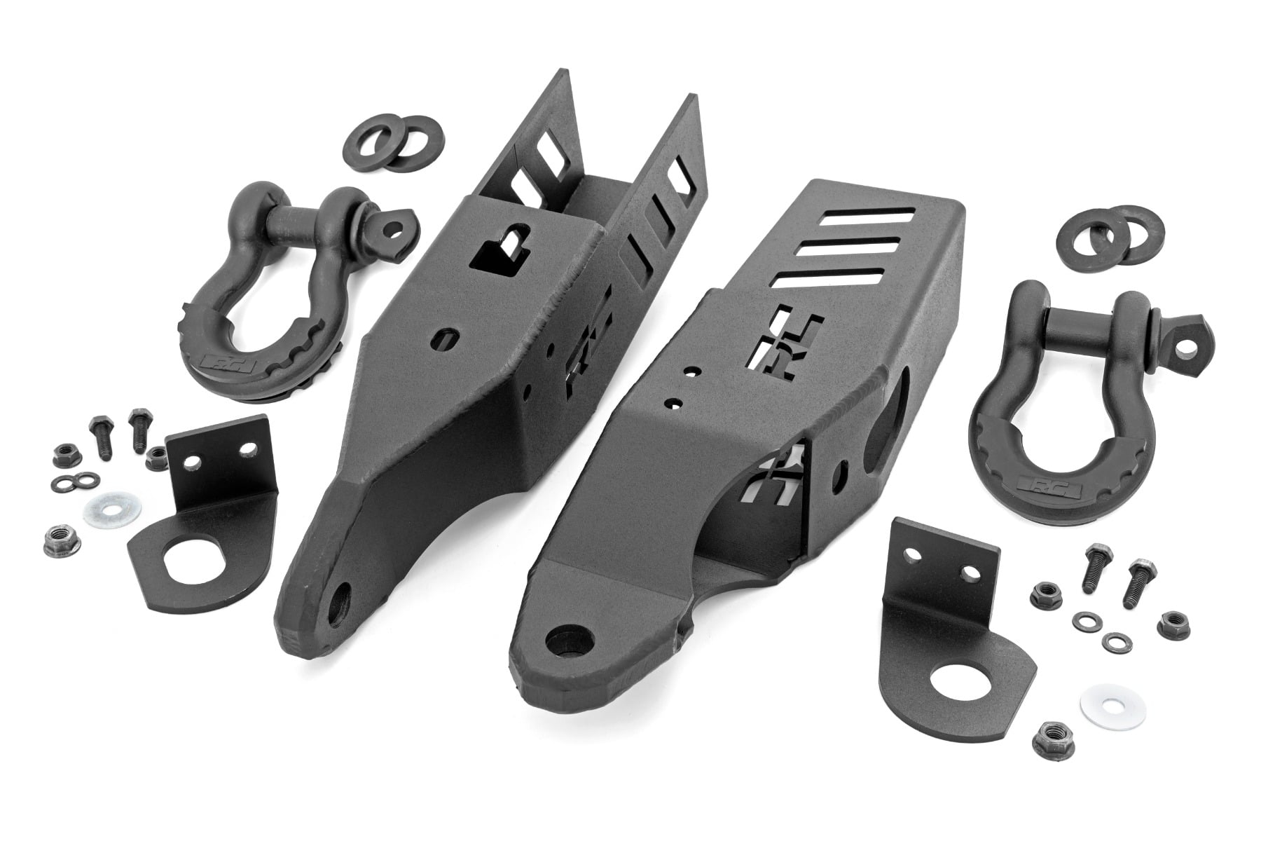 Tow Hook Brackets D-Ring Combo Ford Bronco 4WD (2021-2025) Rough Country-1