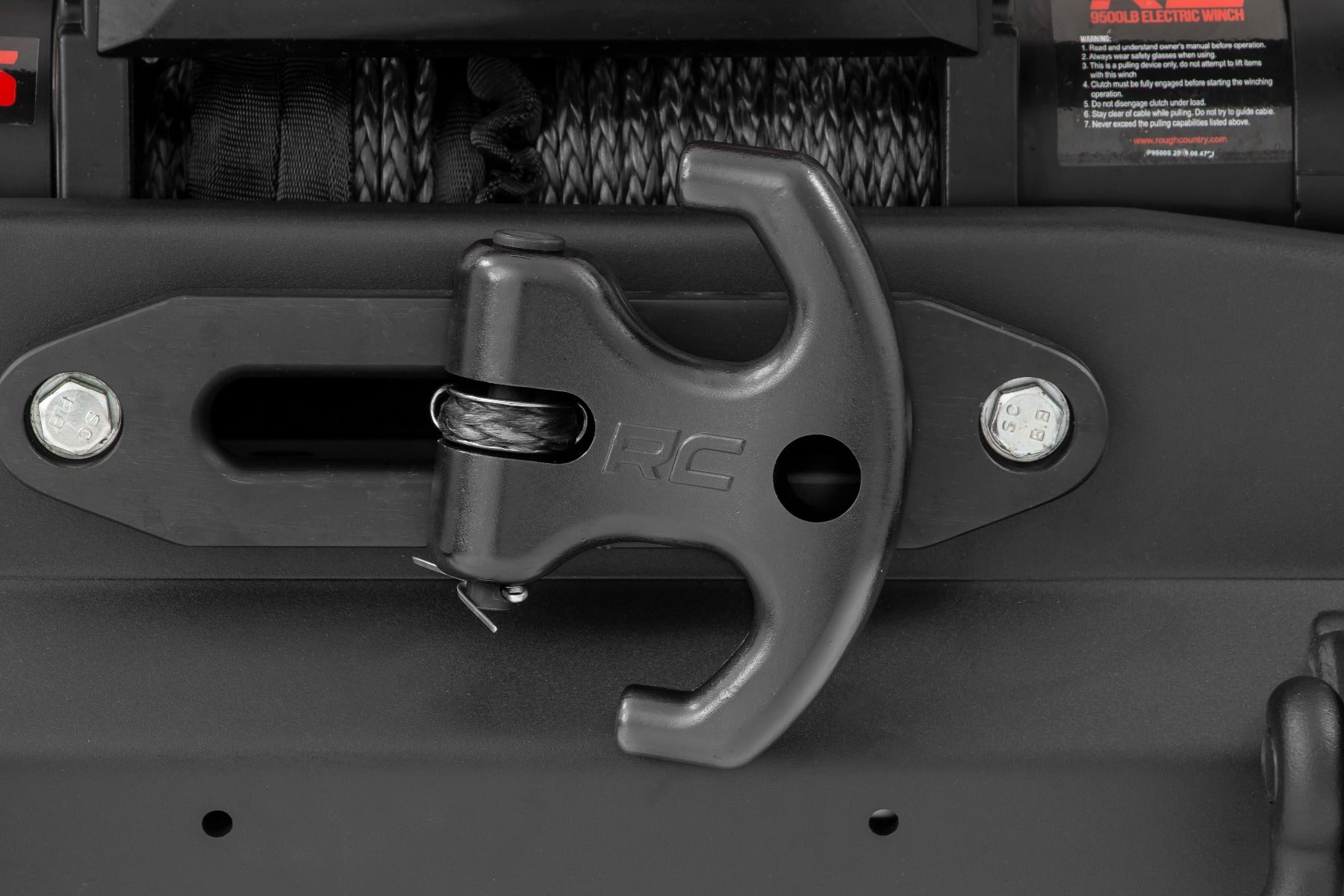 Rough Country Multi-Function Winch Cleat Black Rough Country