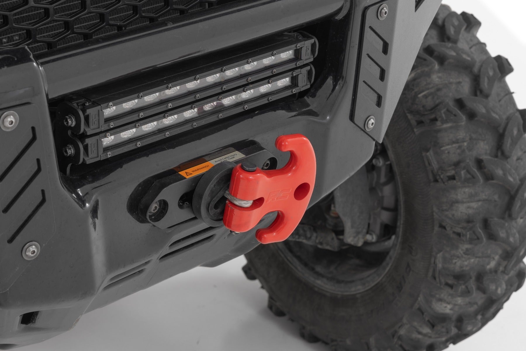 UTV Multi-Function Winch Cleat Red Rough Country-2