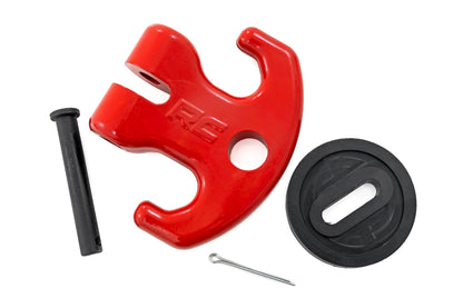 UTV Multi-Function Winch Cleat Red Rough Country-4