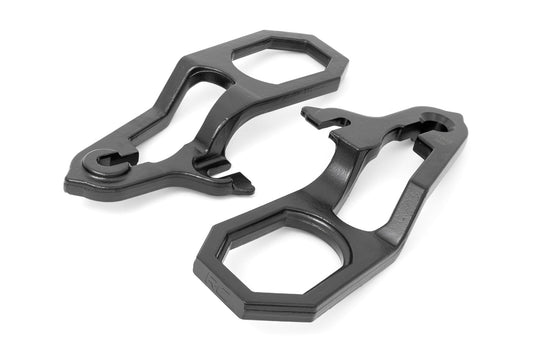 Tow Hook Brackets & Bezel Combo Ram 1500 2WD/4WD (2019-2021) Rough Country-1