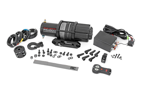 4500-LB Winch W/ Remote UTV Synthetic Rope Rough Country