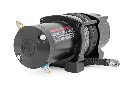 4500-LB Winch W/ Remote UTV Synthetic Rope Rough Country-1