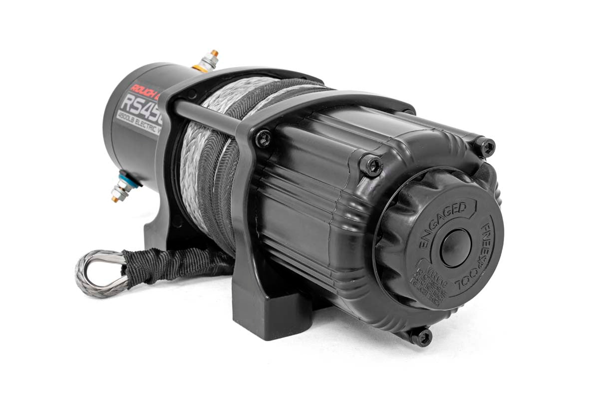 4500-LB Winch W/ Remote UTV Synthetic Rope Rough Country-2