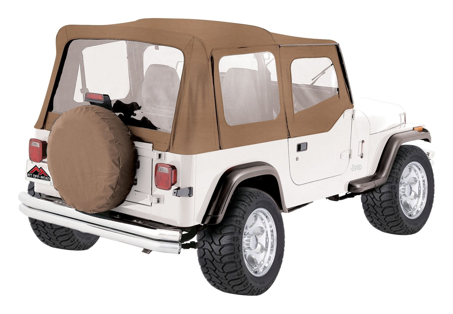 Spice OEM Replacement Soft Top for 1988-95 YJ Wrangler w/ Soft Upper Doors RT Off Road