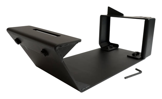 Evap Canister Skid Plate 2007-2011 JK Wrangler 3/16 inch Thick Matte Black Powder Coated Steel RT Off Road