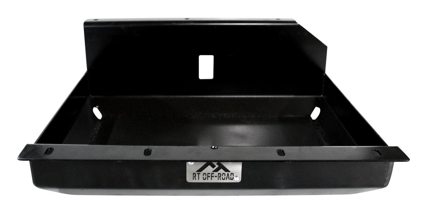 Fuel Tank Skid Plate 1987-1990 YJ Wrangler w/15 Gallon Fuel Tank HD Incl Holes For Drainage RT Off Road