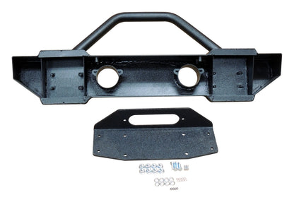 Front Bumper 2007-2018 JK Wrangler W/Shackle Mounts w/D-Rings HD Black RT Off Road-4