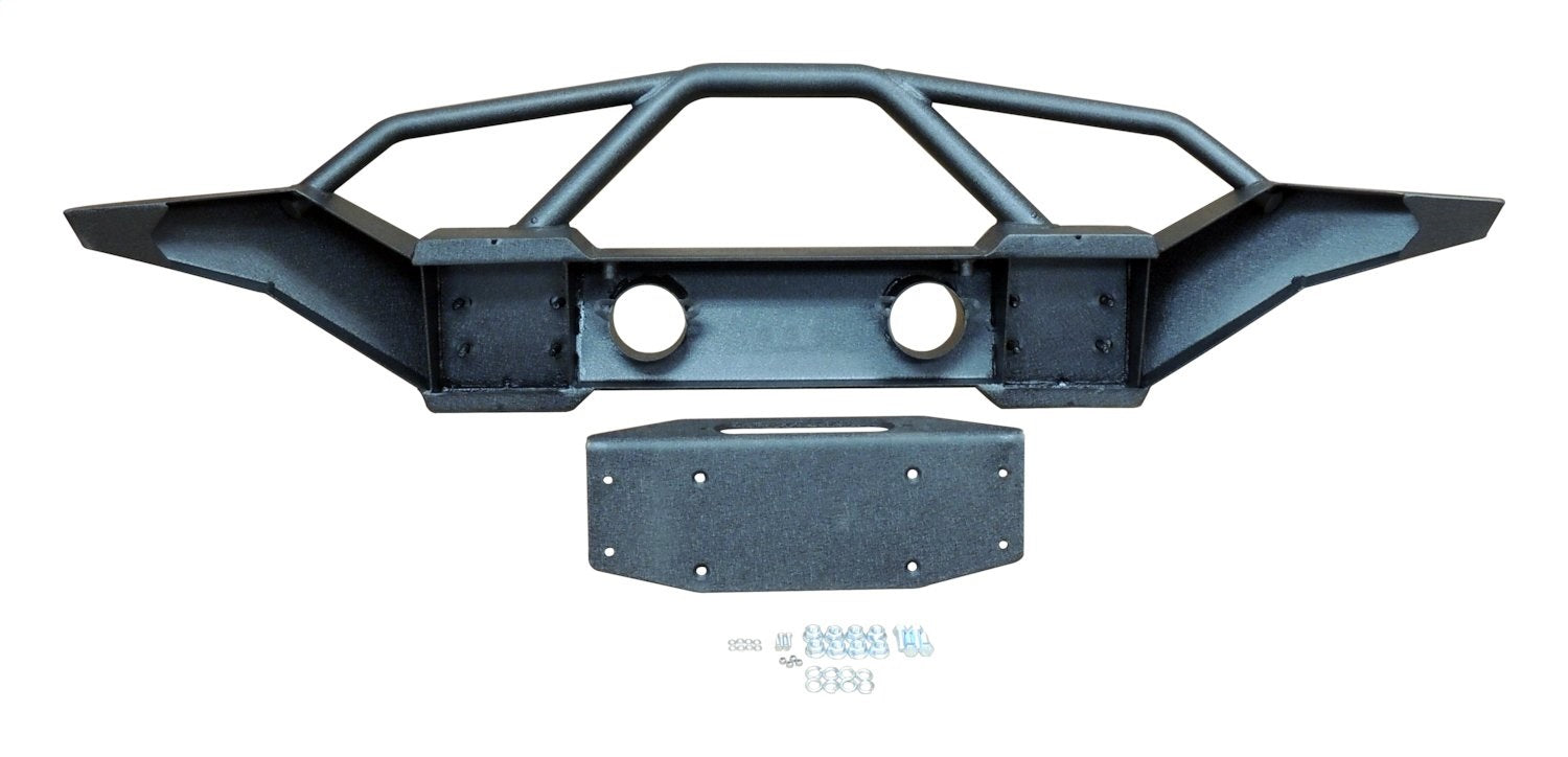 Front Bumper Full Width w/Offset Winch Mount 2007-2018 JK Wrangler RT Off Road-2