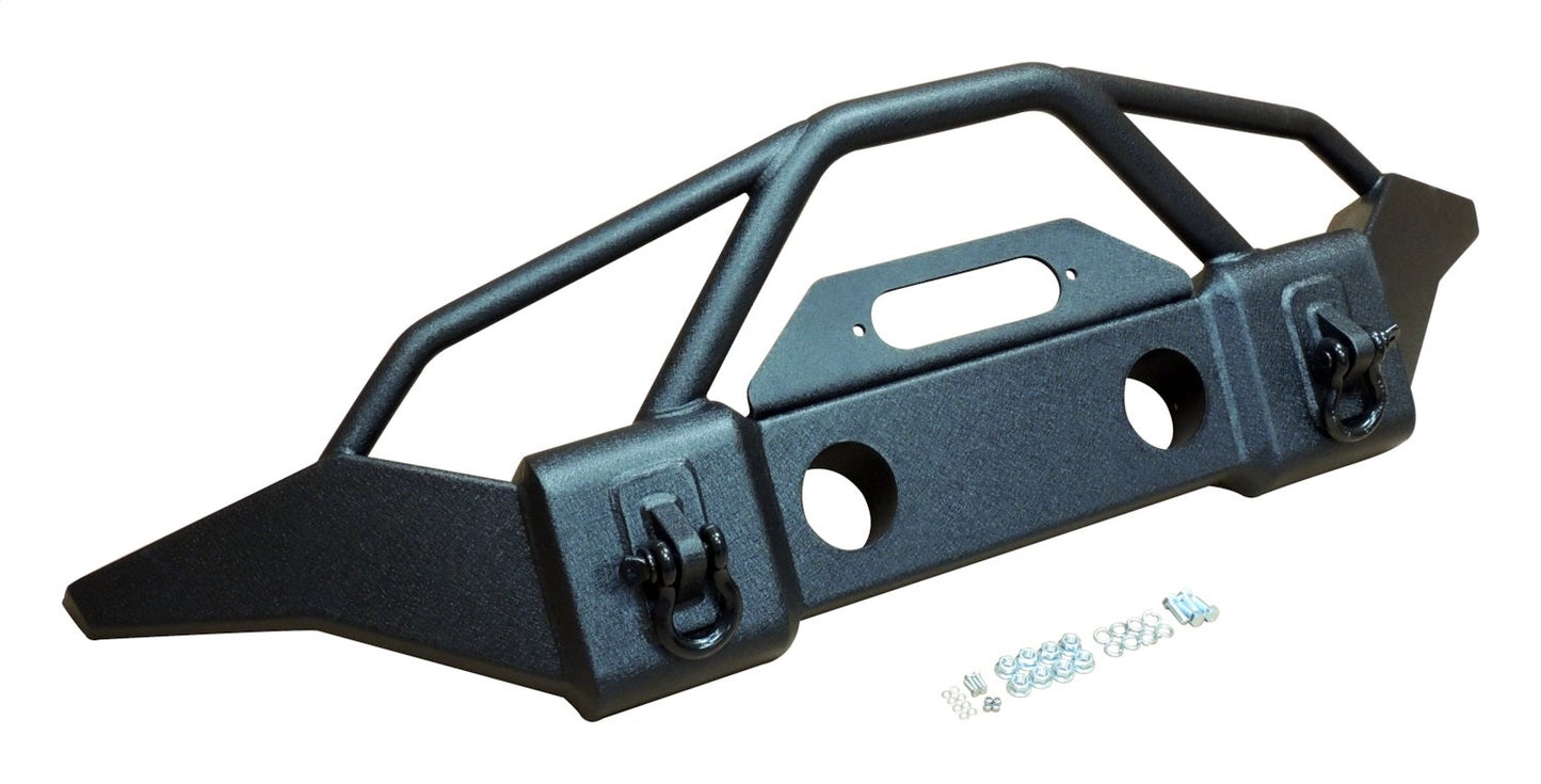 Front Bumper Full Width w/Offset Winch Mount 2007-2018 JK Wrangler RT Off Road-4