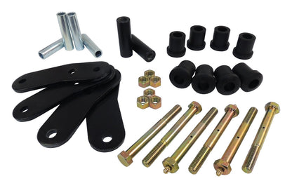 HD Shackle Kit, Left or Right, Front or Rear, Black, Greasable, 3/4 inch Lift RT Off Road