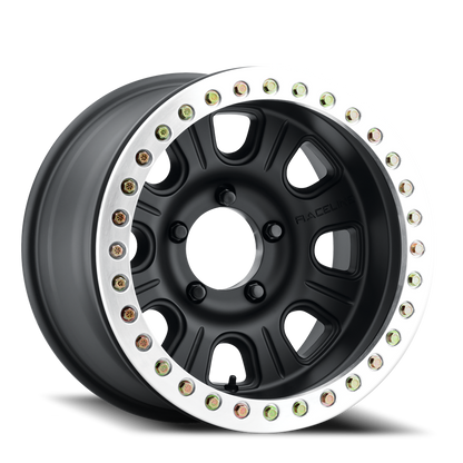 Aluminum 17x8.5 Monster Beadlock RT231 Black Machined Face Raceline Wheels