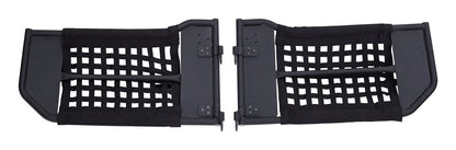 Tube Door Set Front 2007-2018 JK Wrangler Removeable Netting And Easy To Open Handles 1-1/4 Inch Steel Tubing Textured Black Powder Coat RT Off Road