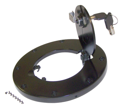 2 or 4 Doors Black Locking Fuel Door w/ Keys for Jeep JK Wrangler RT Off Road