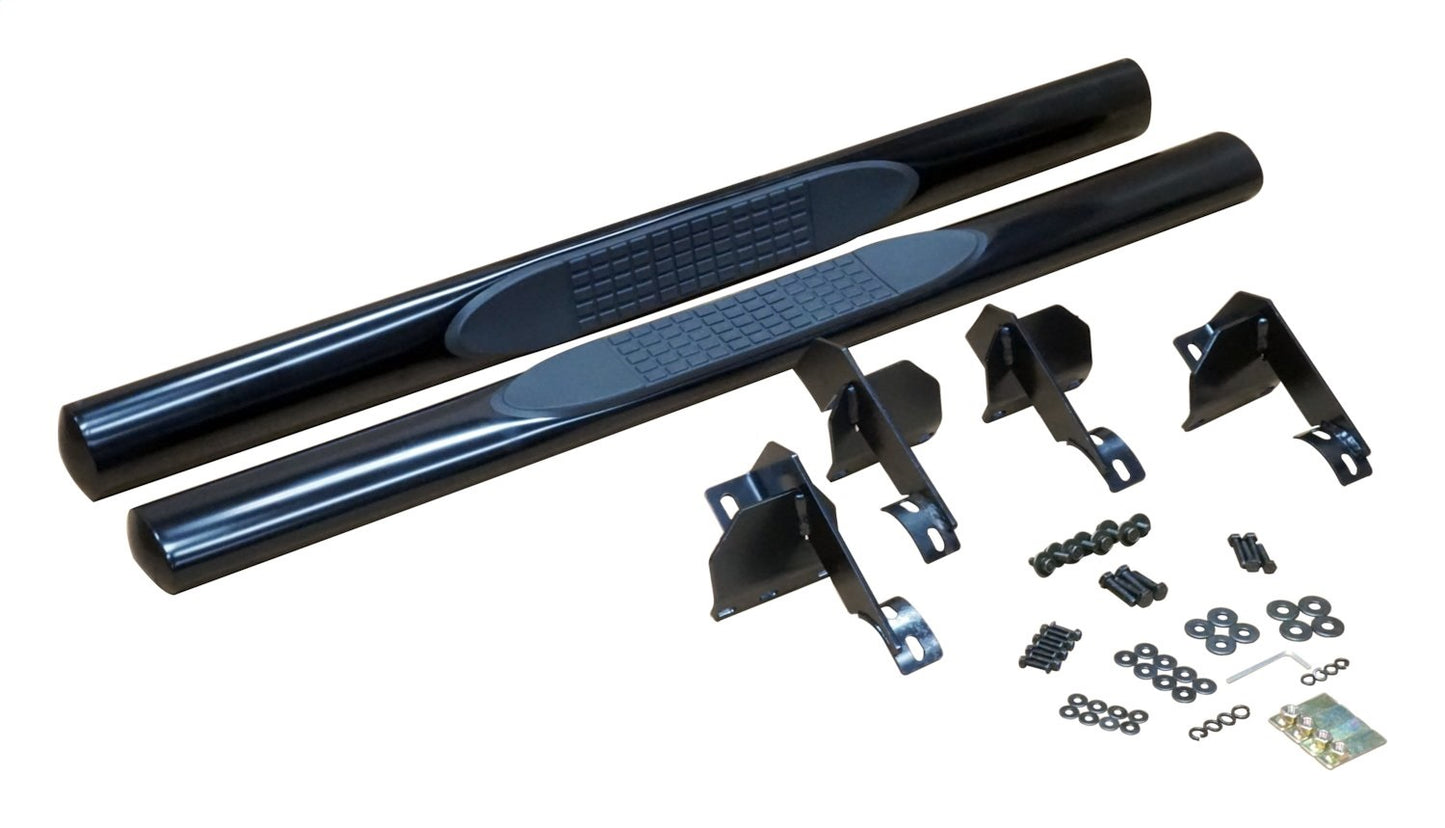 Black Tubular Side Steps for Jeep JK Wranglers w/ 2-Doors RT Off Road-1