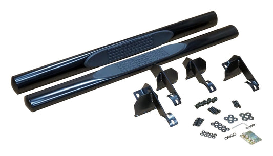 Black Tubular Side Steps for Jeep JK Wranglers w/ 2-Doors RT Off Road-1