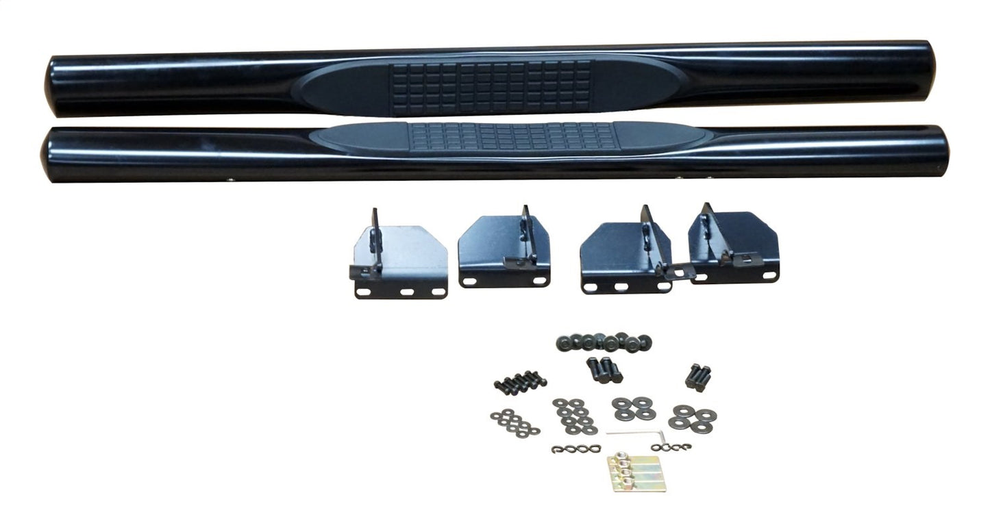 Black Tubular Side Steps for Jeep JK Wranglers w/ 2-Doors RT Off Road-3