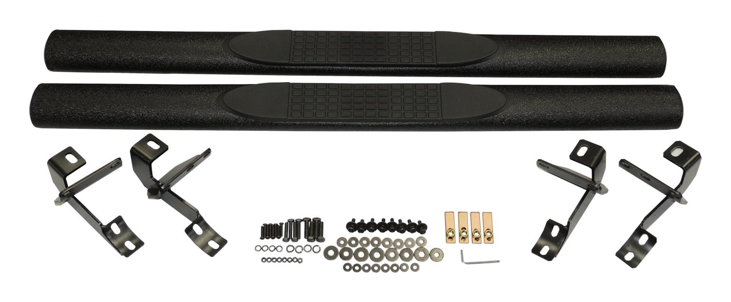 SIDE STEPS WITH TEXTURED POWDER COAT FINISH for 2 Door Jeep JK Wrangler RT Off Road