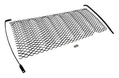 Grille Insert 2007-2018 JK Wrangler Formed Steel 3D 1 Piece Gloss Black Powder Coat Finish Mounts Behind Grille RT Off Road