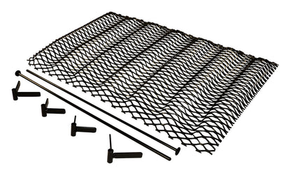 Grille Insert 1997-2006 TJ Wrangler 1 Piece Gloss Black Powder Coat Formed Steel Mounts Behind The OE Grille RT Off Road