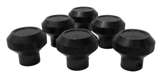 Dash Control Knob Set, Black, Set of 6 RT Off Road
