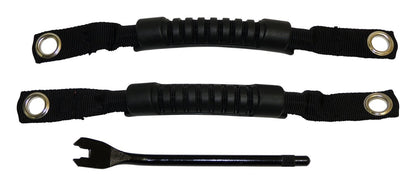Interior Door Handle Kit for TJ Wranglers, w/2 Black Nylon & Rubber Handles RT Off Road