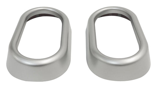 Door Handle Accents for 07-10 Jeep JK Wrangler, Set of 2, Plastic, Silver RT Off Road