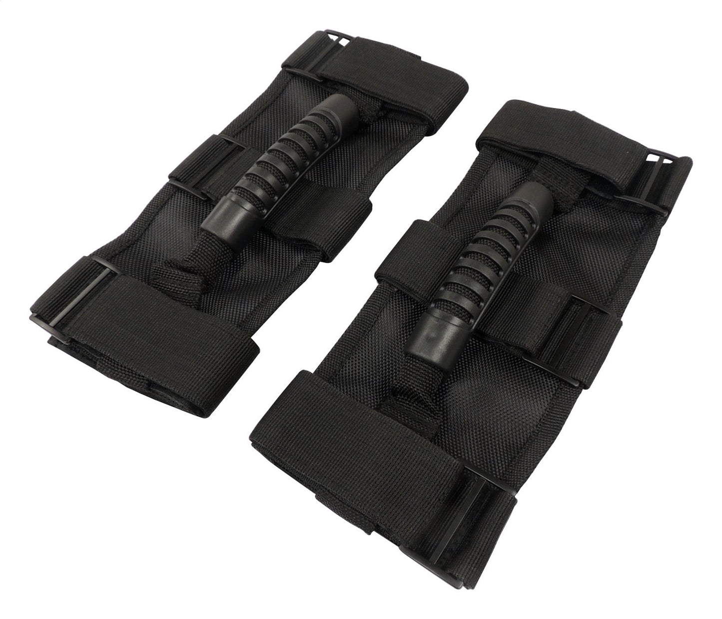 Grab Handle Molded Rubber Grips/Thick Nylon Straps Pair RT Off Road