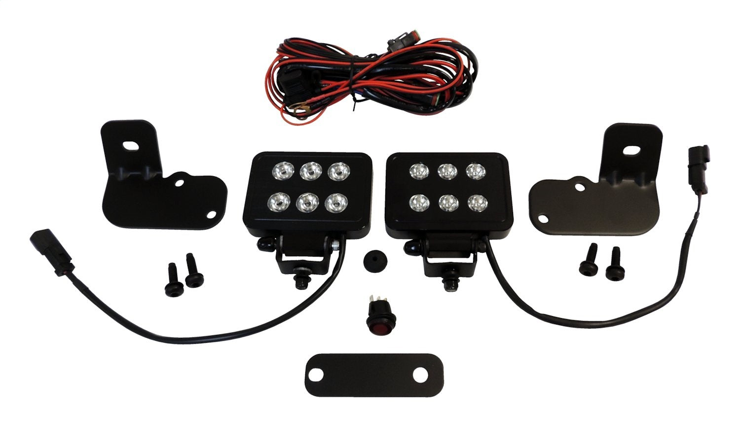 LED Block Lamp Kit for 2007-2018 Jeep JK Wrangler, Made in the USA RT Off Road-1