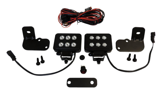LED Block Lamp Kit for 2007-2018 Jeep JK Wrangler, Made in the USA RT Off Road-1
