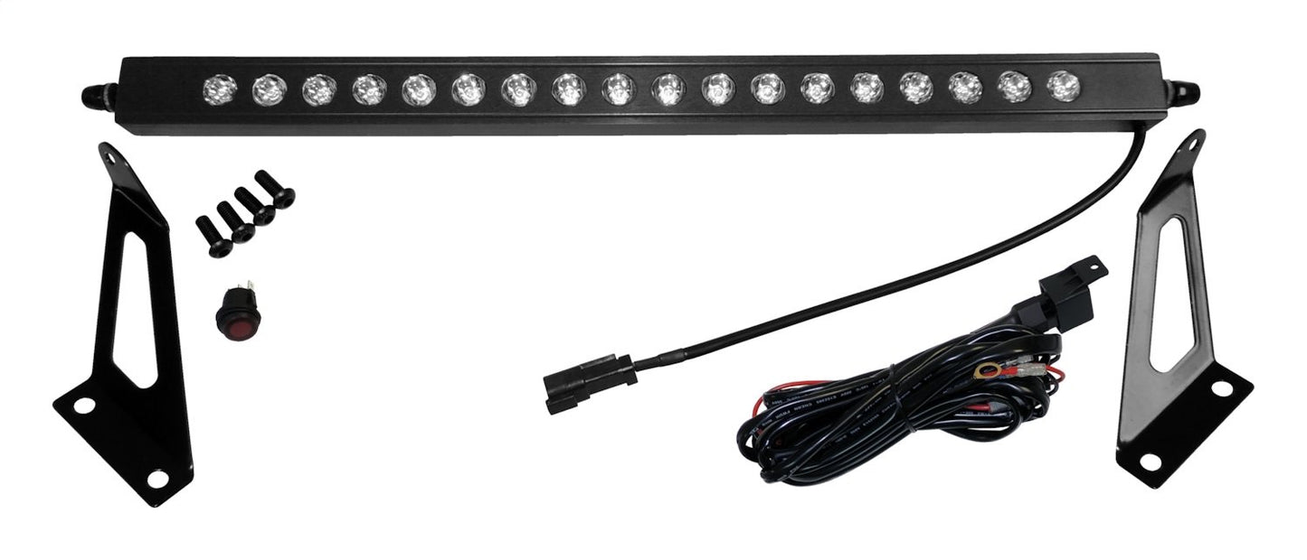 20 inch LED Light Bar With Hood Bracket Kit for 2007-2018 Jeep JK Wrangler RT Off Road-2