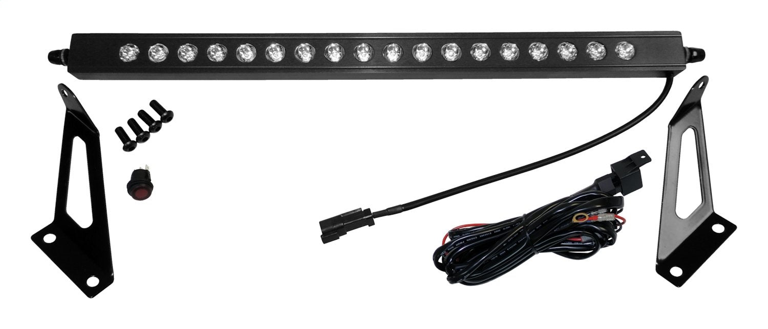 20 inch LED Light Bar With Hood Bracket Kit for 2007-2018 Jeep JK Wrangler RT Off Road-2