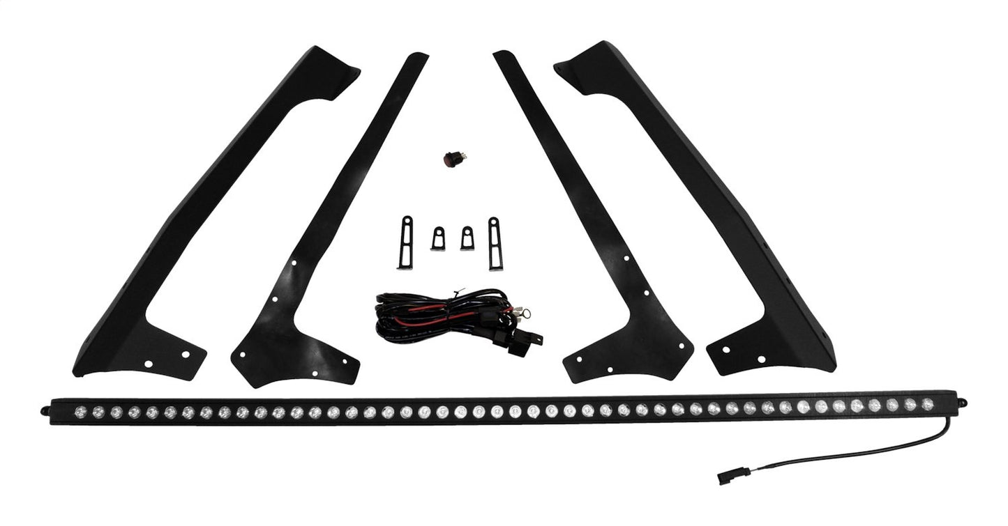 50 inch LED Light Bar With Hood Bracket Kit for 2007-2018 Jeep JK Wrangler RT Off Road-1