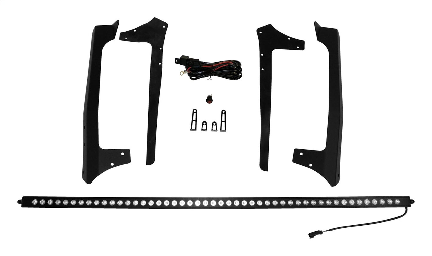 50 inch LED Light Bar With Hood Bracket Kit for 2007-2018 Jeep JK Wrangler RT Off Road-2