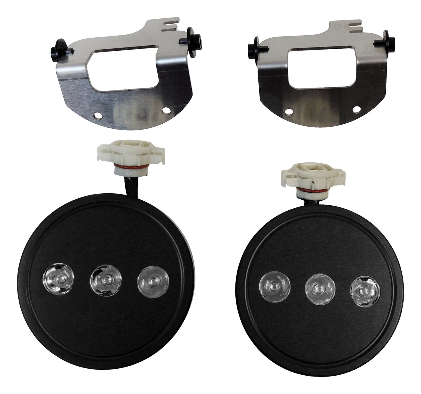 LED Fog Lamp Kit with H16 Connector for 10-18 Jeep JK Wrangler w/ Plastic Bumper RT Off Road-3