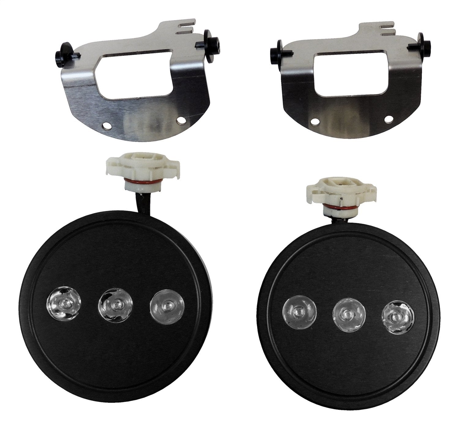 LED Fog Lamp Kit with H16 Connector for 10-18 Jeep JK Wrangler w/ Plastic Bumper RT Off Road-3