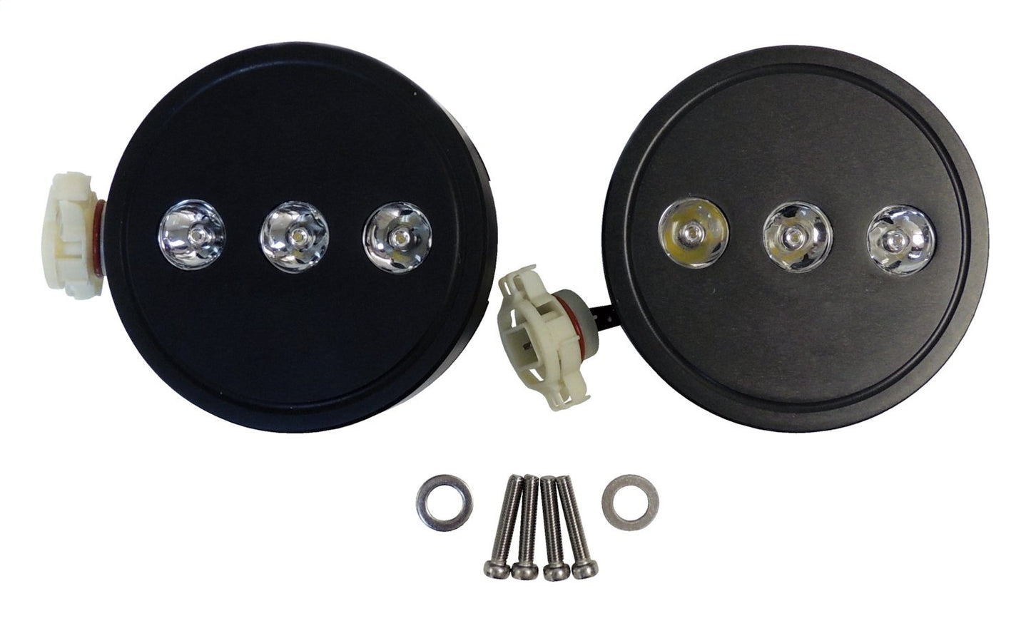 LED Fog Lamp Kit with H16 Connector for 2010-2018 Jeep JK Wrangler RT Off Road-2